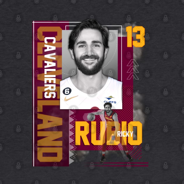 Cleveland Cavaliers Ricky Rubio 13 by today.i.am.sad